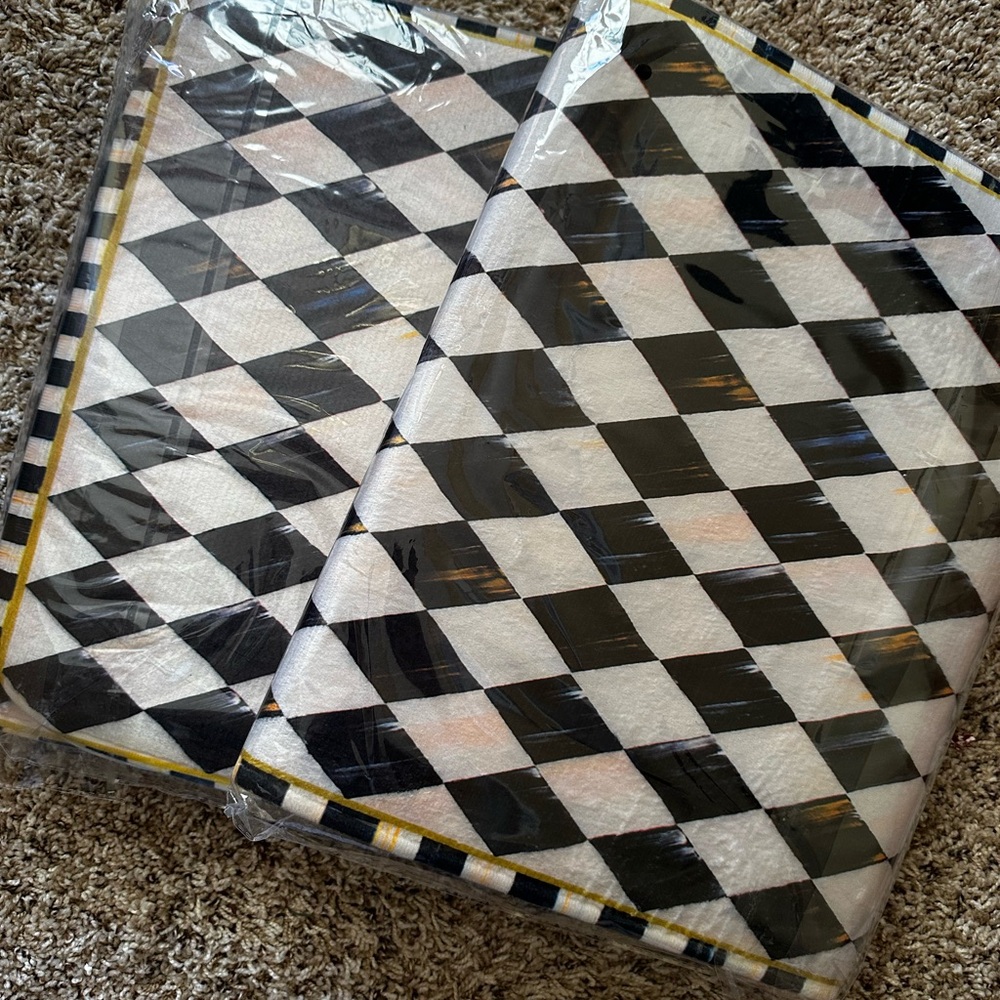 Checkerboard Patterned Rug - Picture 3 of 3